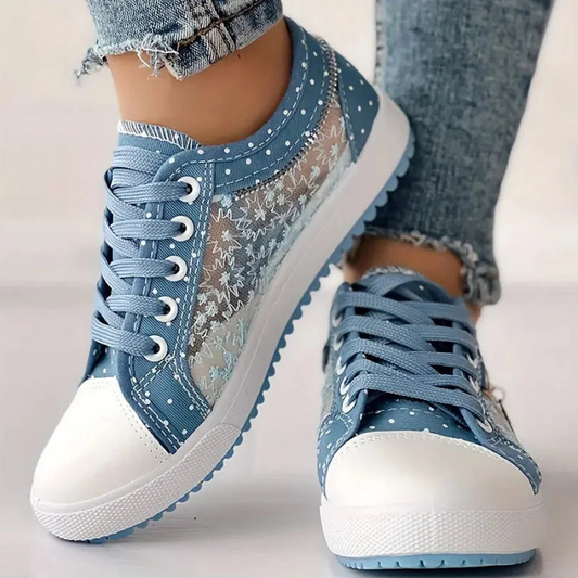 ROZALINA | Eleganckie Koronkowe Sneakersy