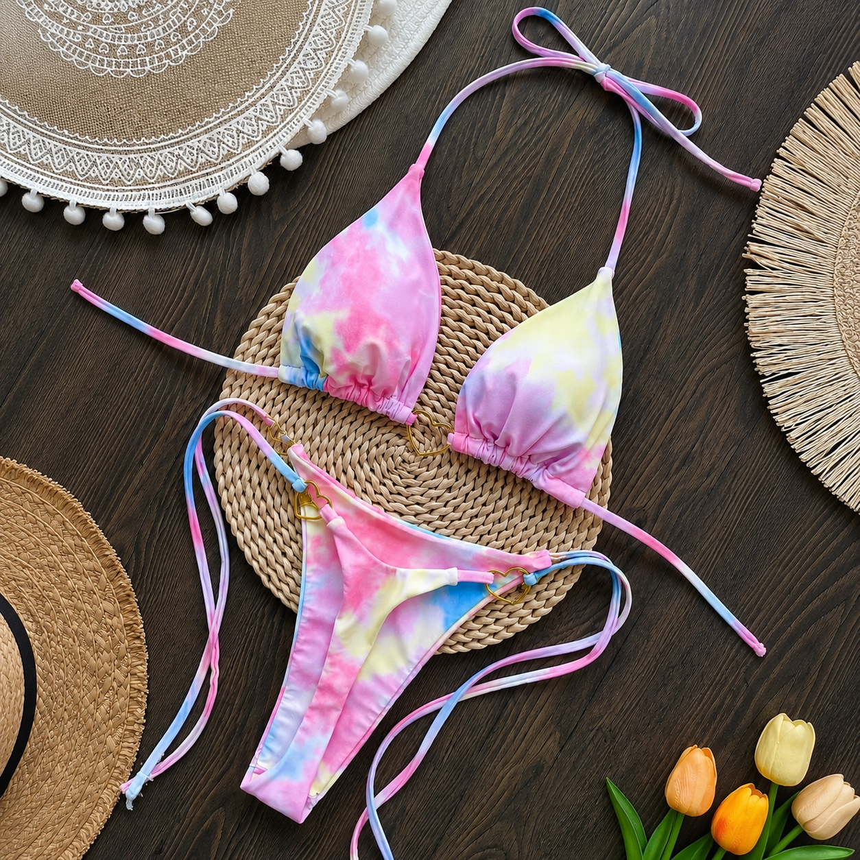 Sienna – dwuczęściowe bikini z ozdobnym sercem