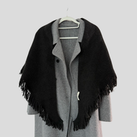 Lorena Driekhoekige sjaal met gebreide wol