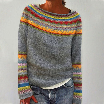 Maja | Retro Wełniany Sweter