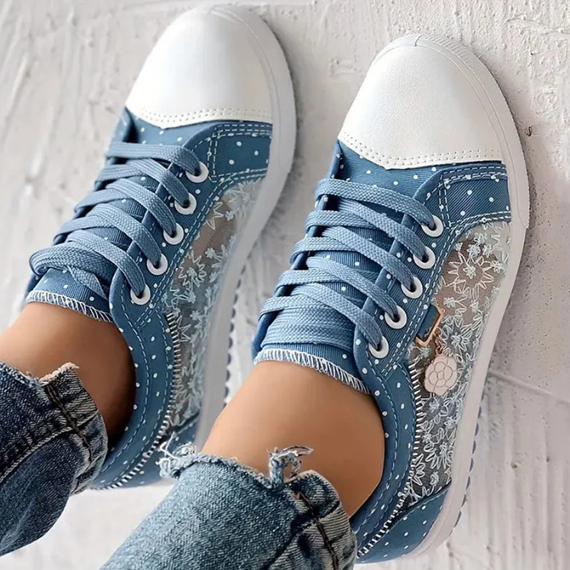 ROZALINA | Eleganckie Koronkowe Sneakersy