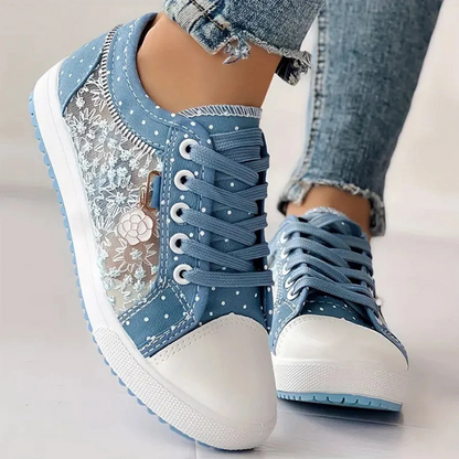 ROZALINA | Eleganckie Koronkowe Sneakersy