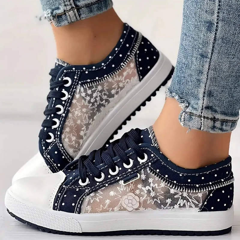 ROZALINA | Eleganckie Koronkowe Sneakersy