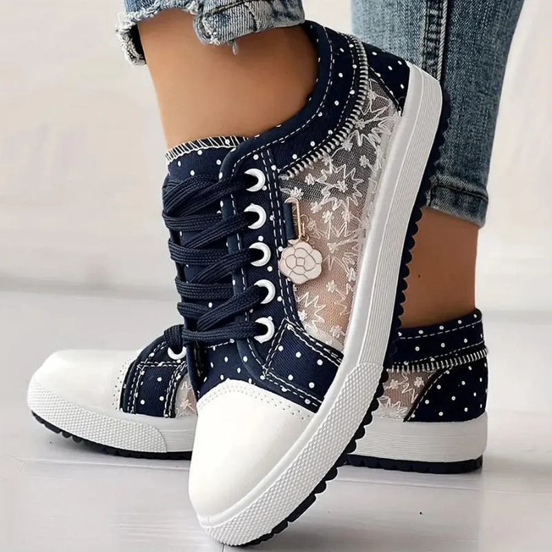 ROZALINA | Eleganckie Koronkowe Sneakersy
