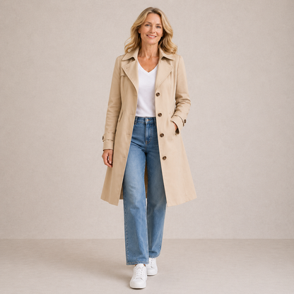 Selvia – Elegancki płaszcz vintage
