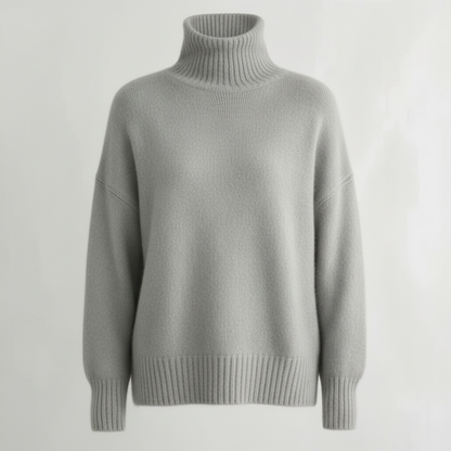Damski Sweter | Długi Rękaw Golfowy Krój Pulower Top Dopasowanie