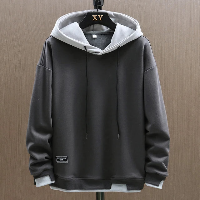 Jens | Męski dwukolorowy casualowy hoodie