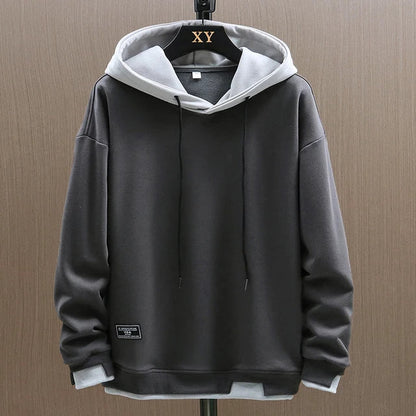 Jens | Męski dwukolorowy casualowy hoodie