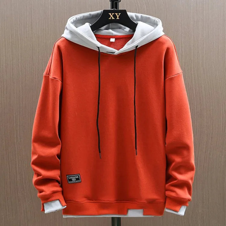 Jens | Męski dwukolorowy casualowy hoodie