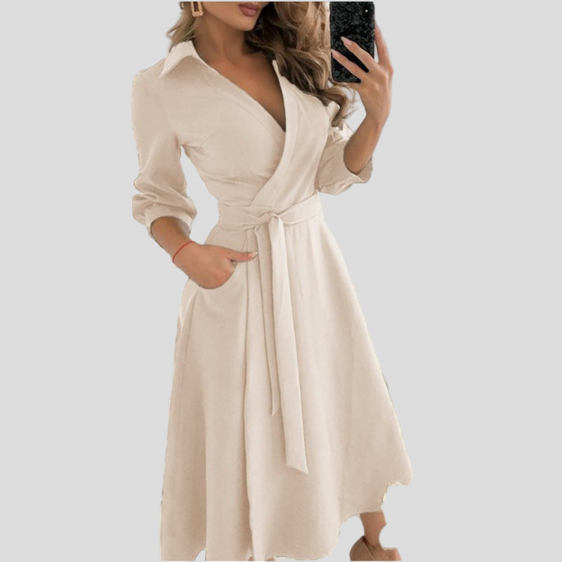 Gigi Midi Jurk met Overslag