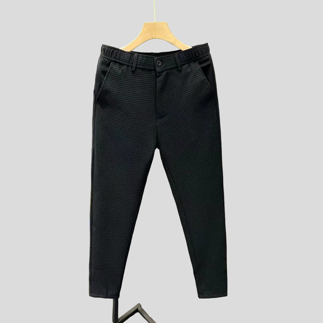Noir Waffle Knit Broek