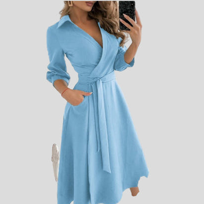 Gigi Midi Jurk met Overslag