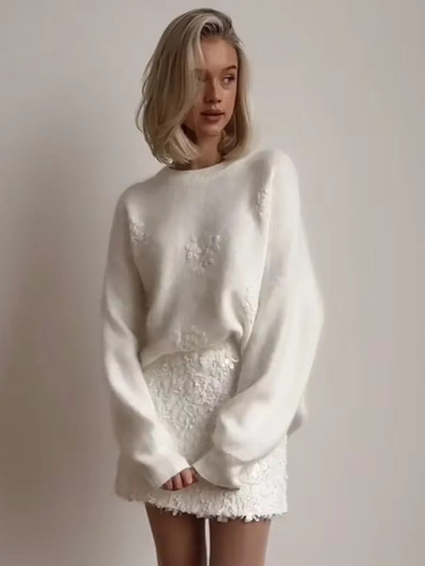 <font dir="auto" style="vertical-align: inherit;"><font dir="auto" style="vertical-align: inherit;">Op voorraad - 2024 AliExpress bestseller comfortabele en warme effen gebreide jacquard trui met ronde hals</font></font>