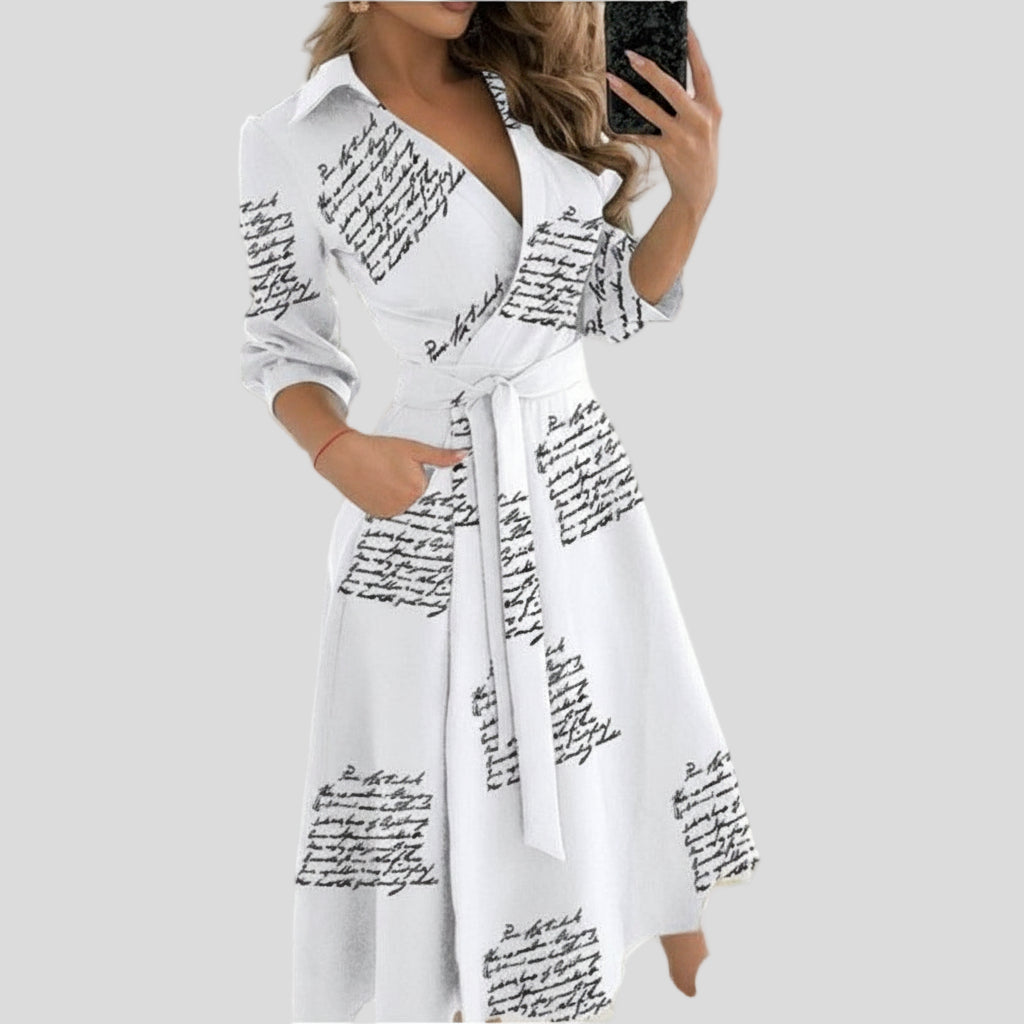 Gigi Midi Jurk met Overslag