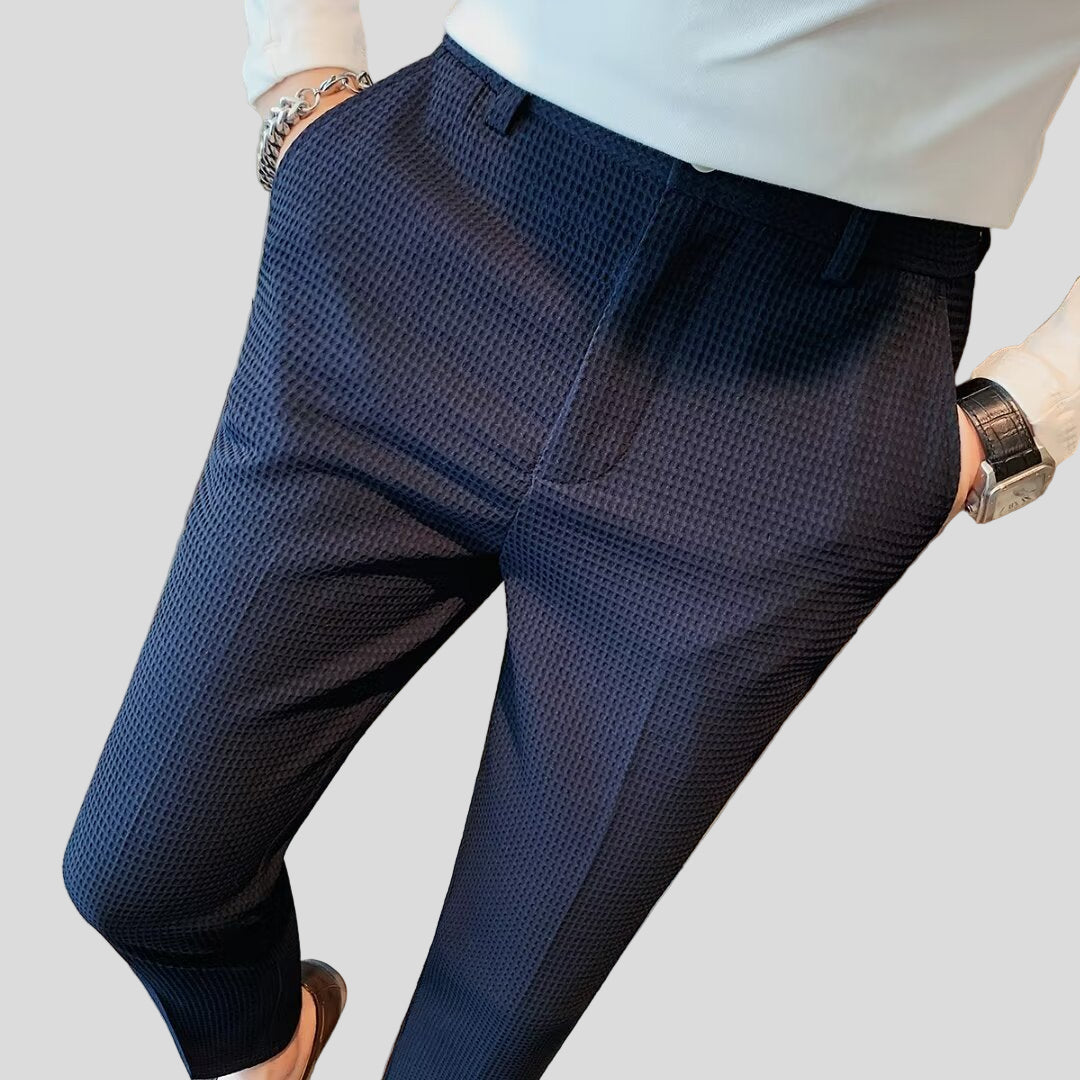 Noir Waffle Knit Broek