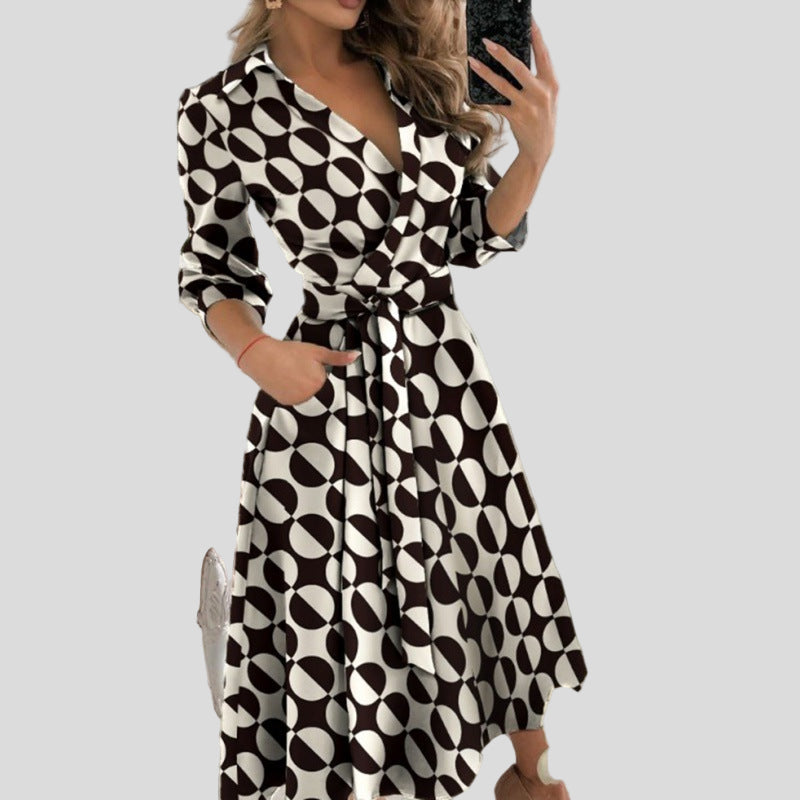 Gigi Midi Jurk met Overslag