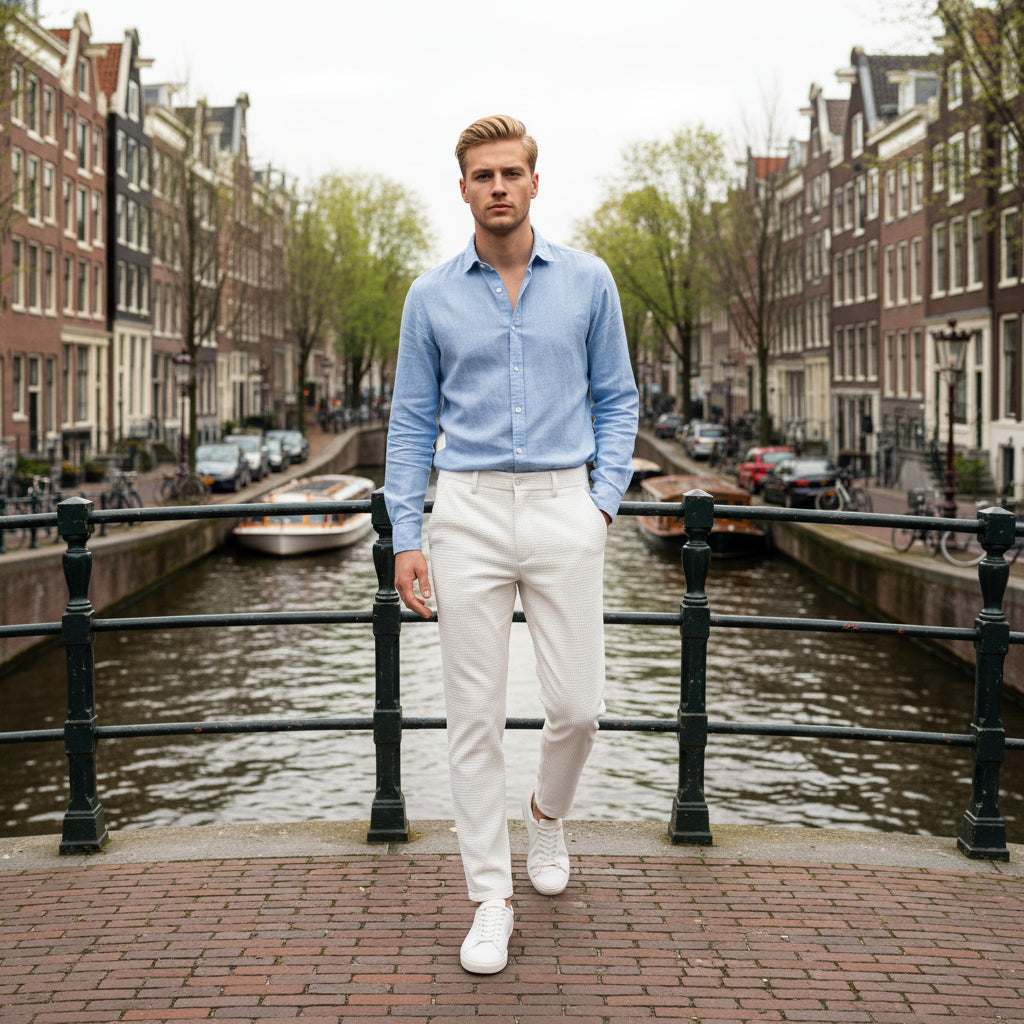 Noir Waffle Knit Broek