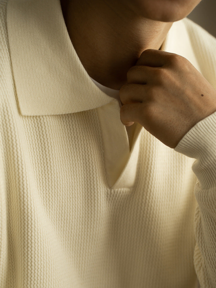 Bruno Gebreide Polo Sweater