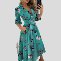 Gigi Midi Jurk met Overslag