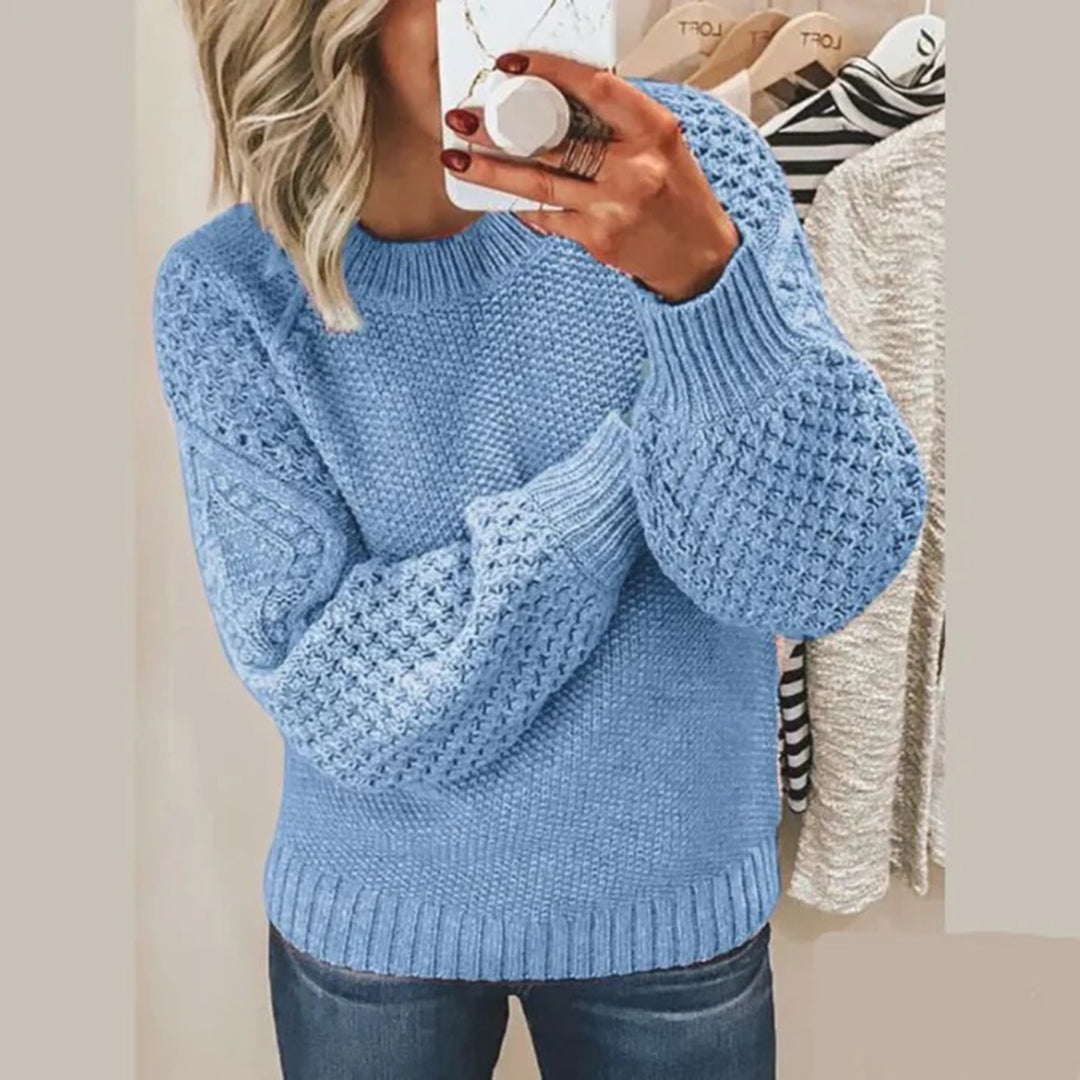 Damski sweter z grubym splotem – miękki, ciepły, oversize