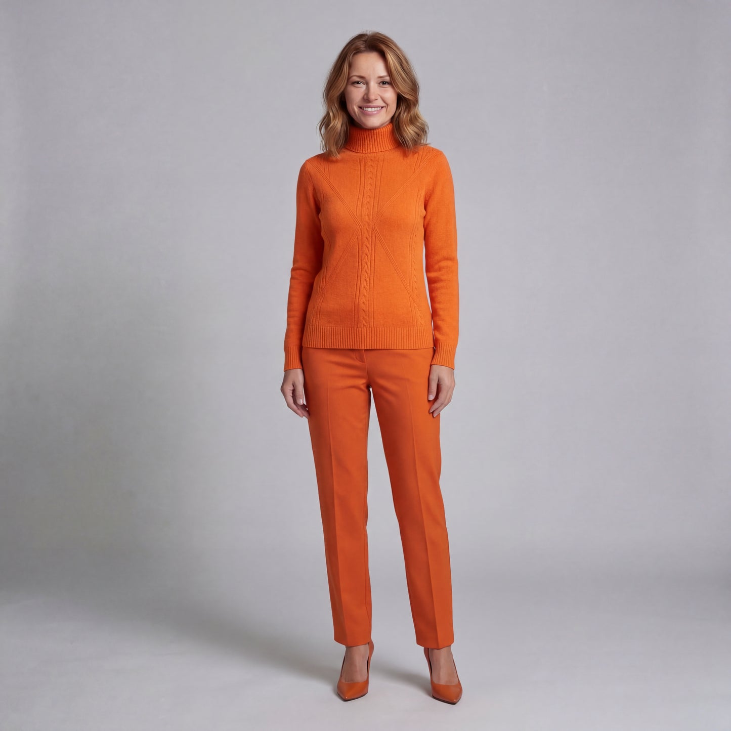 Evalina Elegancki Sweter z Golfem