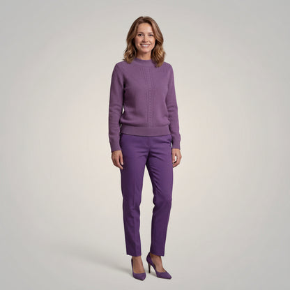 Evalina Elegancki Sweter z Golfem