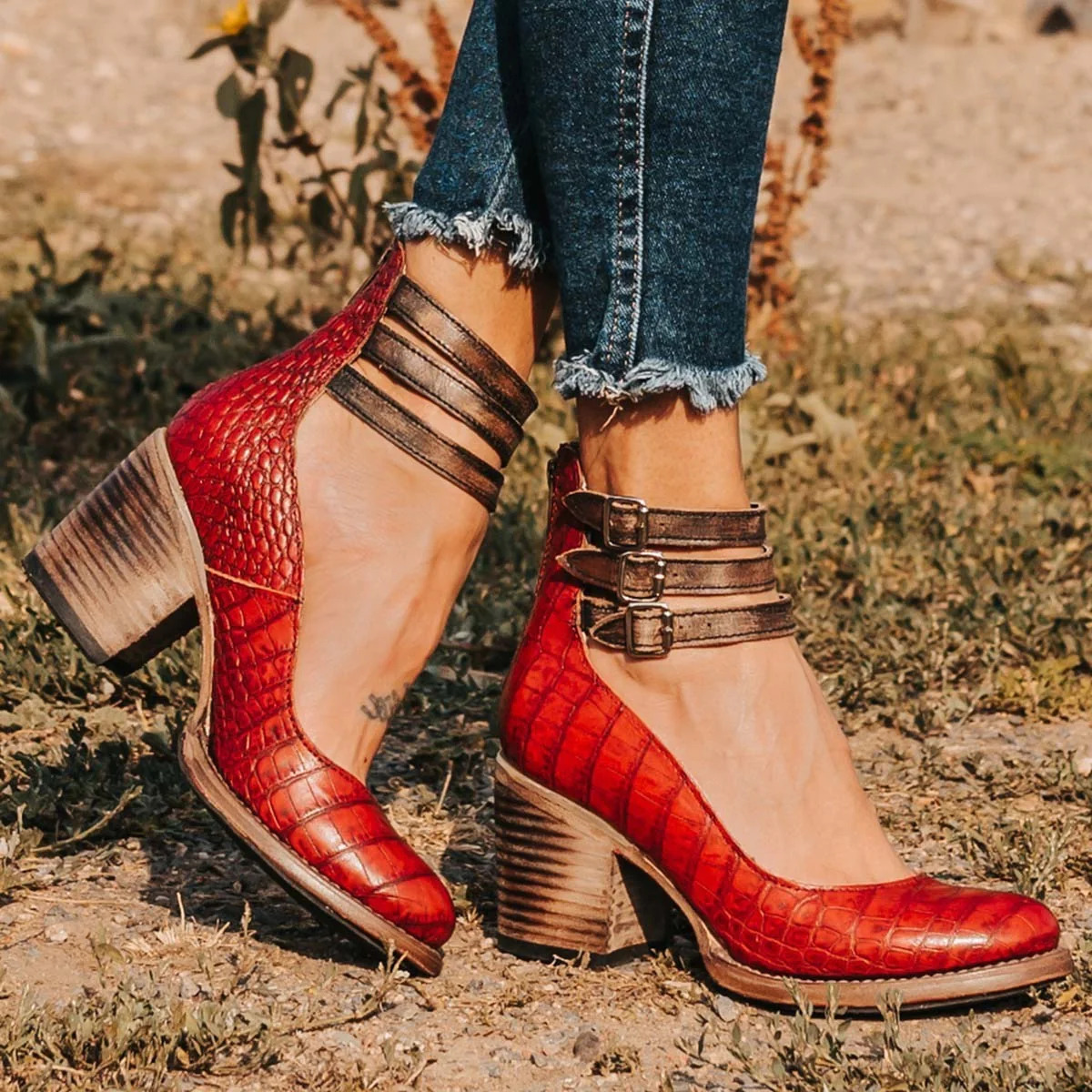 POLA | Eleganckie Botki Western Chic