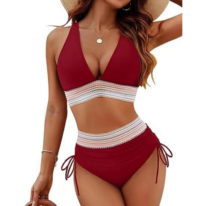 Livia | Komplet Bikini z Wysokim Stanem i Efektem Modelującym