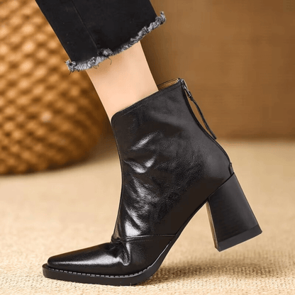 Ewa | Eleganckie Botki na Średnim Obcasie